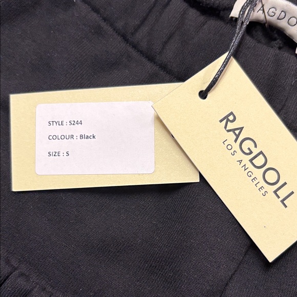 Ragdoll Black Sweatpants with White 'R' Emblem - Picture 2 of 8